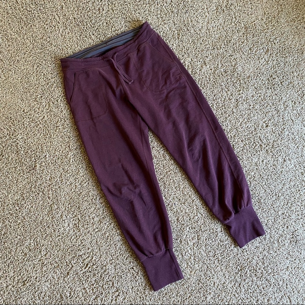 Patagonia Ahyna plum colored joggers, size S fits like M